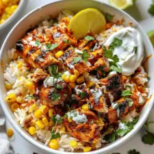 Street Corn Chicken Rice Bowl Recipe