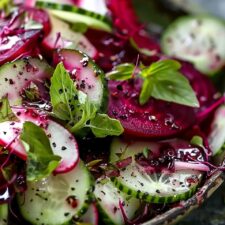 Crisp Cucumber and Beetroot Salad Recipe