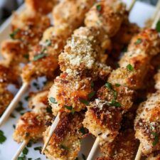 Italian Parmesan Chicken Skewers Recipe
