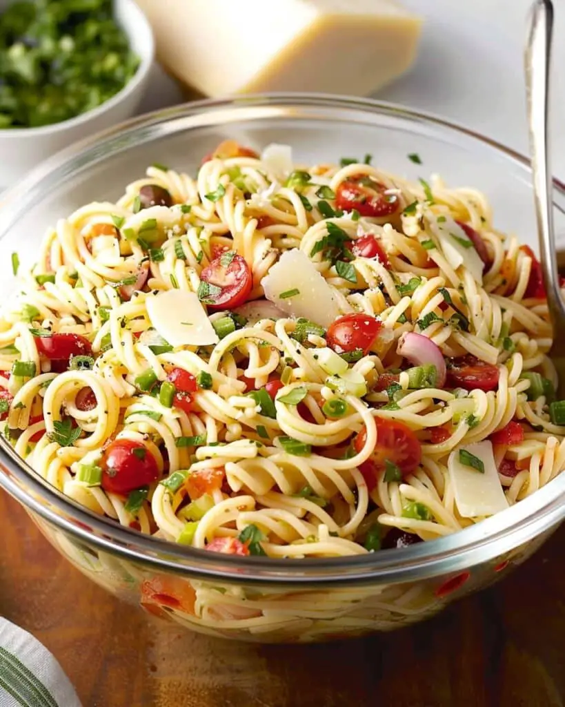 Easy Pasta Salad with Italian Dressing - Recipes by Janet