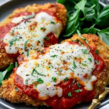 Crispy Healthy Chicken Parmesan – Air Fryer Recipe