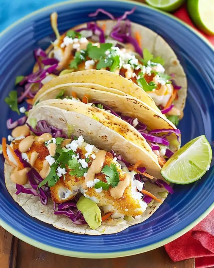 Fish Tacos Recipe with Best Fish Taco Sauce - Recipes by Janet