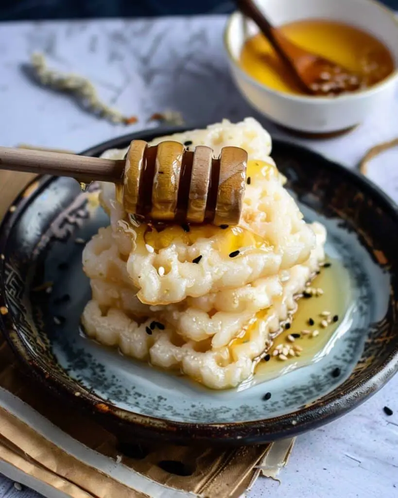 Korean Rice Cakes with Honey - Recipes by Janet