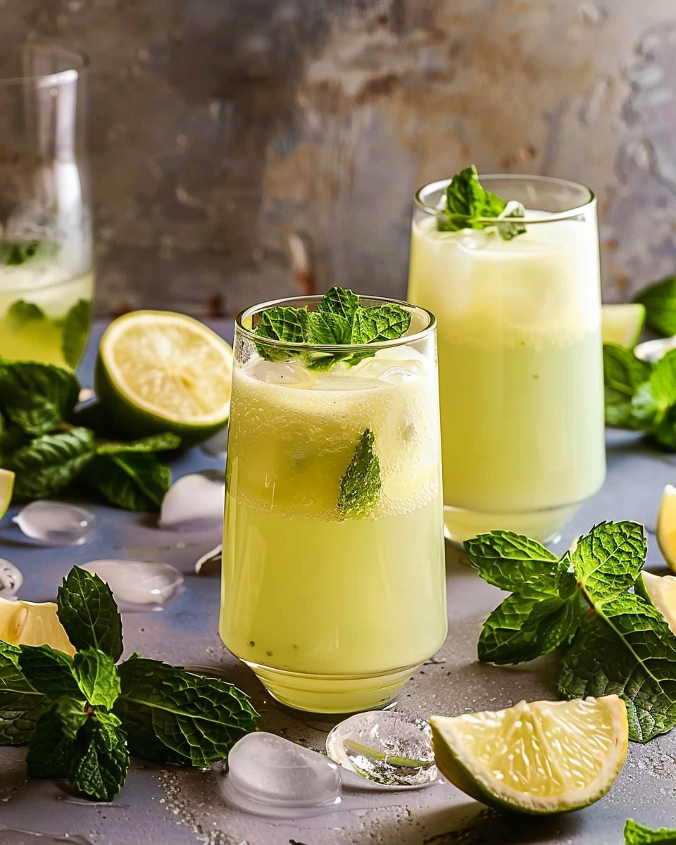Egyptian Mint Lemonade (Limonana) - Recipes by Janet